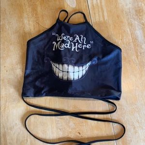 Alice in Wonderland crop top